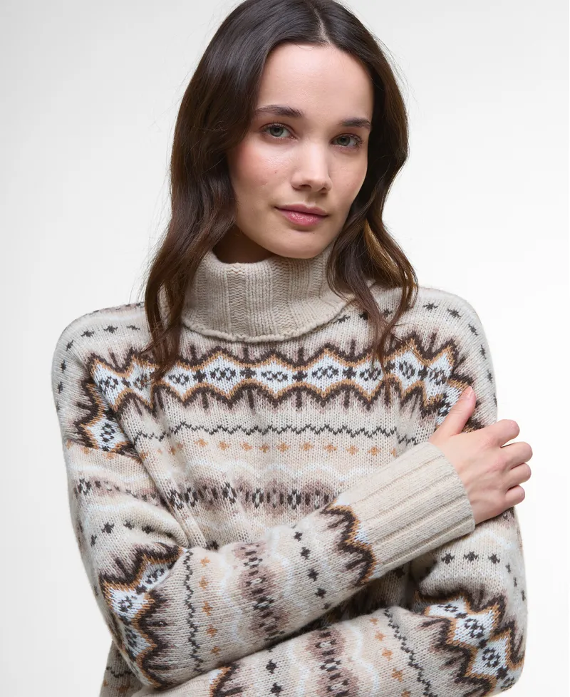 Barbour Helen Knitted Jumper - Birch-4