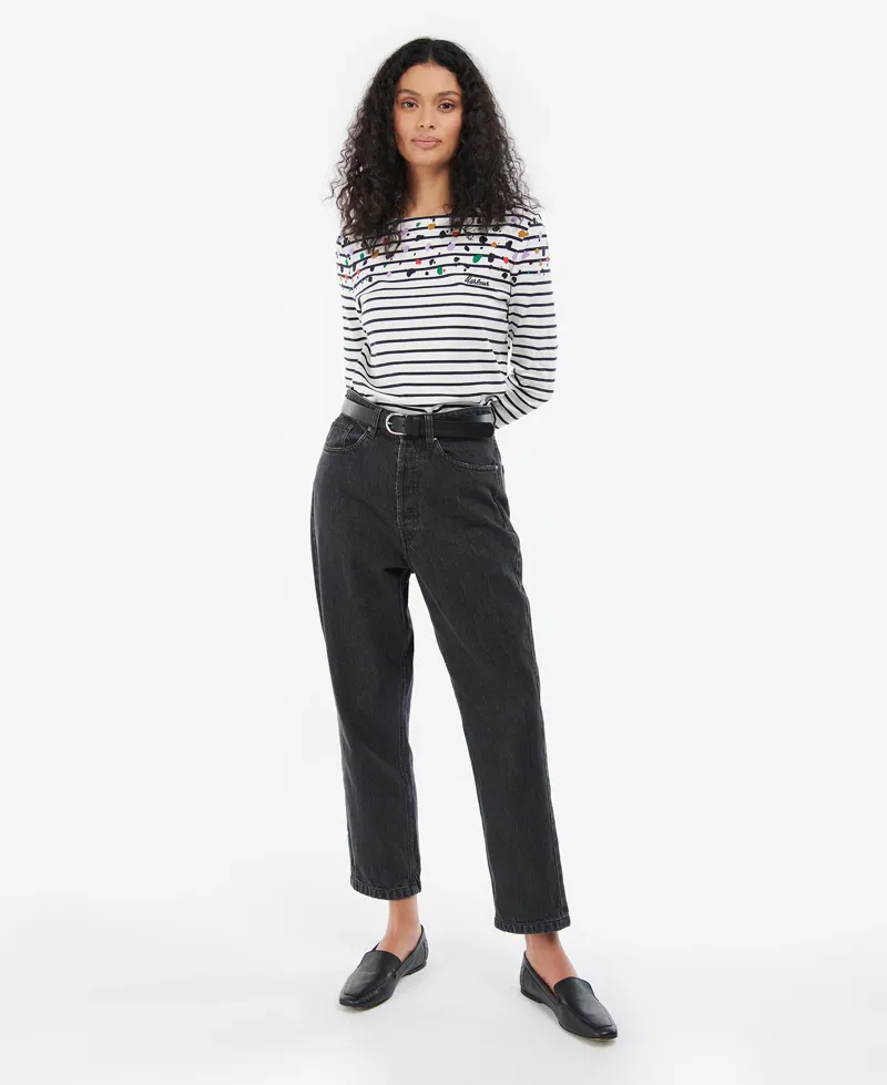 Barbour Hawkins Top Off White-1