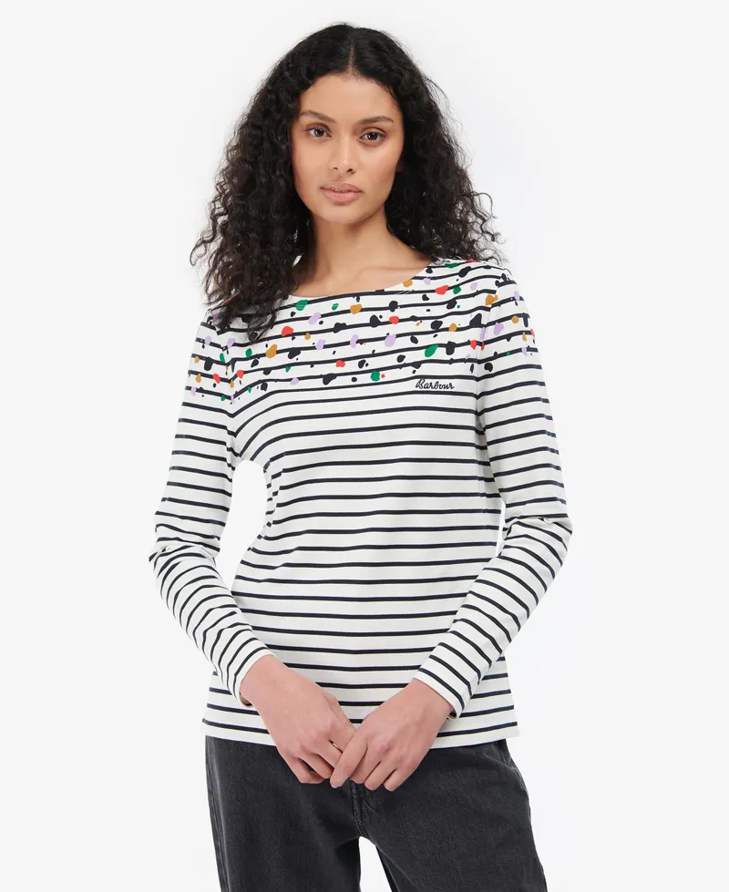 Barbour Hawkins Top Off White-2