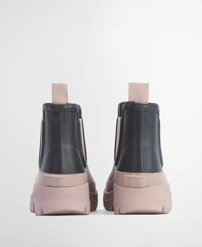 Barbour Nimbus Chelsea Welly - Grey/Pink-3