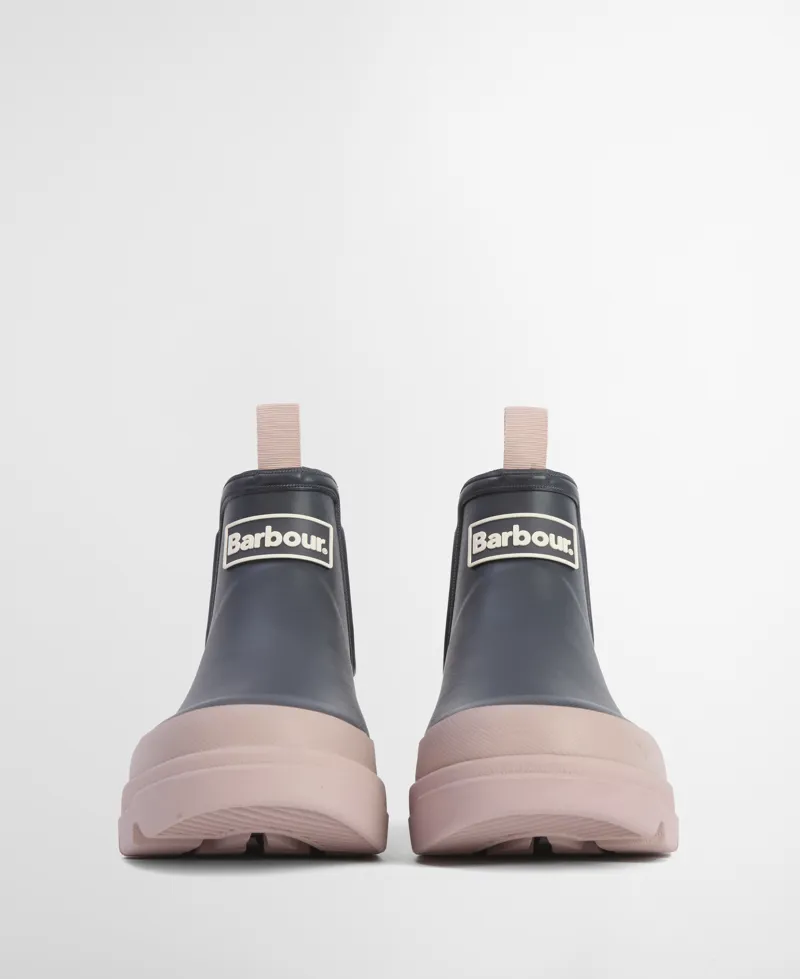 Barbour Nimbus Chelsea Welly - Grey/Pink-1