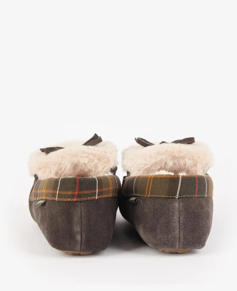 Barbour Ladies Darcie Slipper Chocolate-3