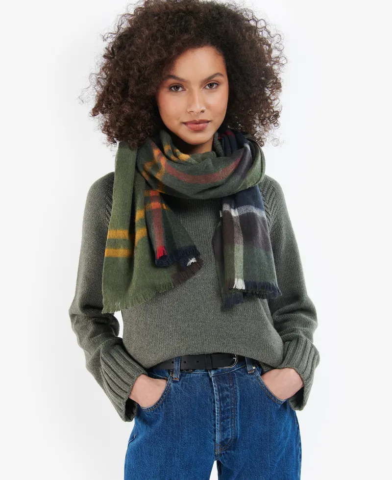 Barbour Rosefield Tartan Scarf - Classic Tartan-2