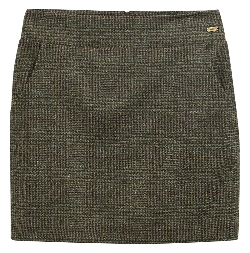 Barbour Browning Skirt - Olive Prince of Wales