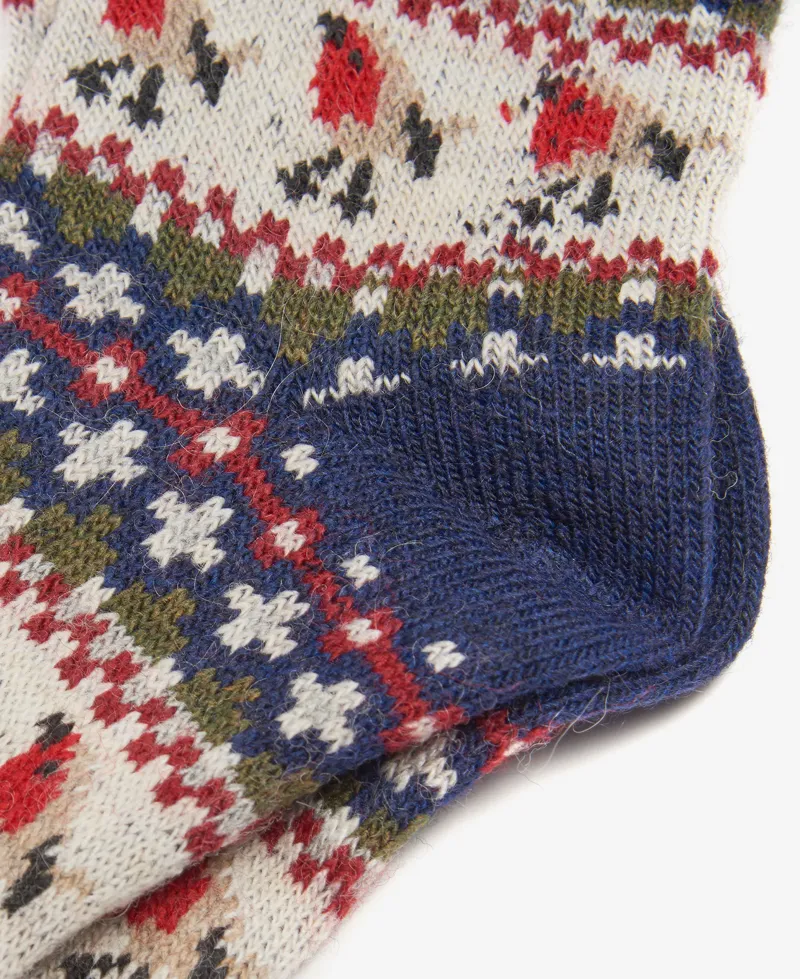 Barbour Robin Sock - Navy-1