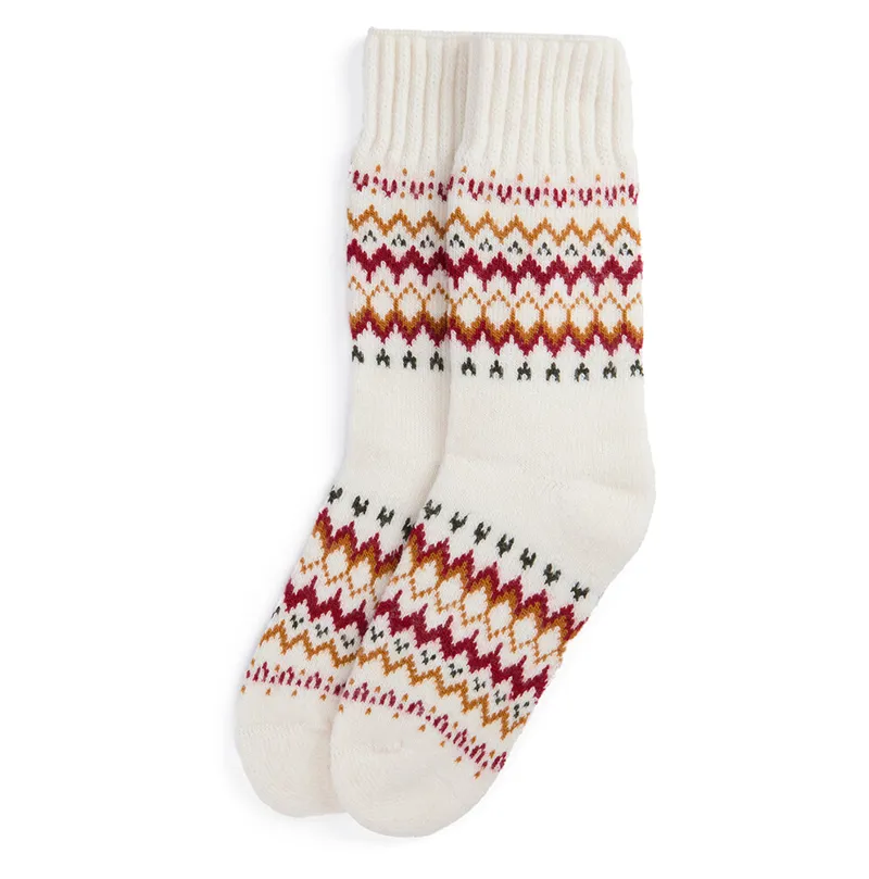 Barbour Kingsford Fair Isle Sock - Cloud