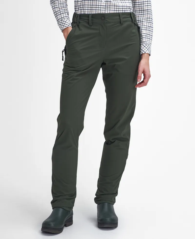 Barbour Ladies Beaconsfield Active Trousers - Olive-1