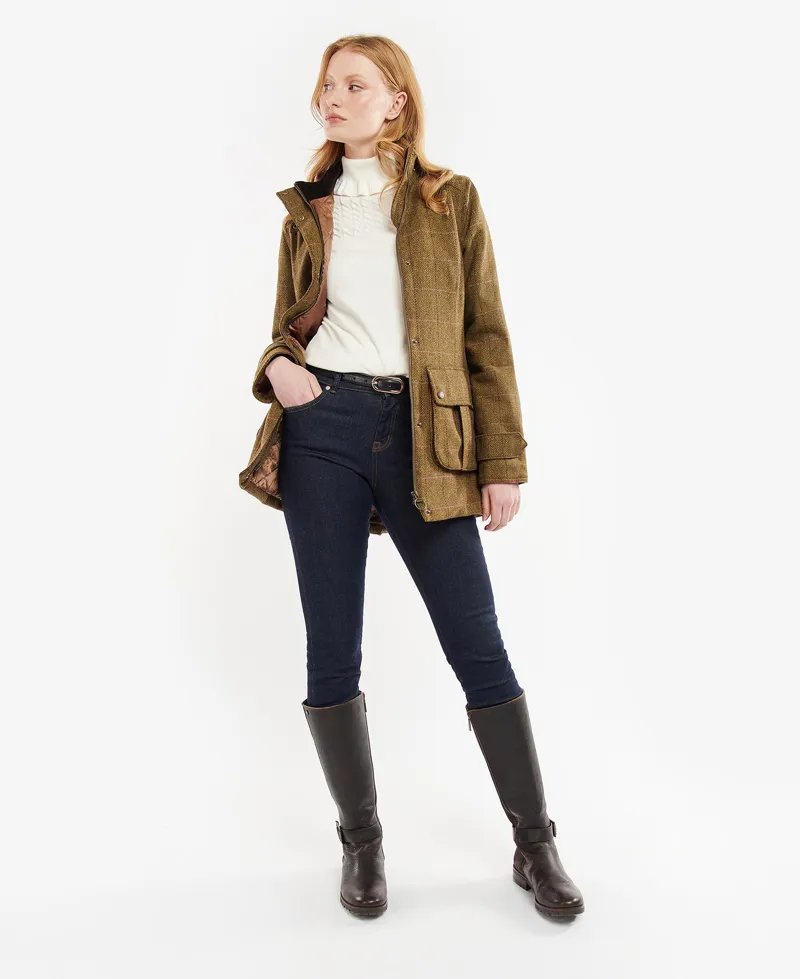 Barbour Ladies Fairfield Wool Coat Windsor Tweed-2