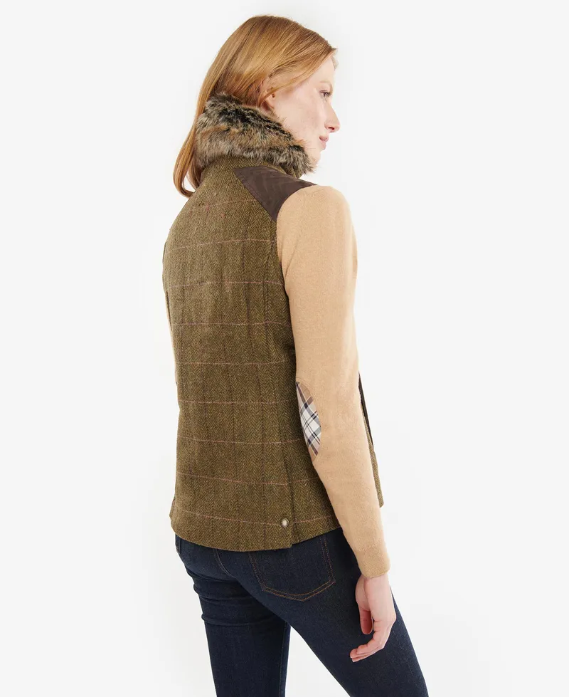 Barbour Ladies Alder Wool Gilet Windsor Tweed-3