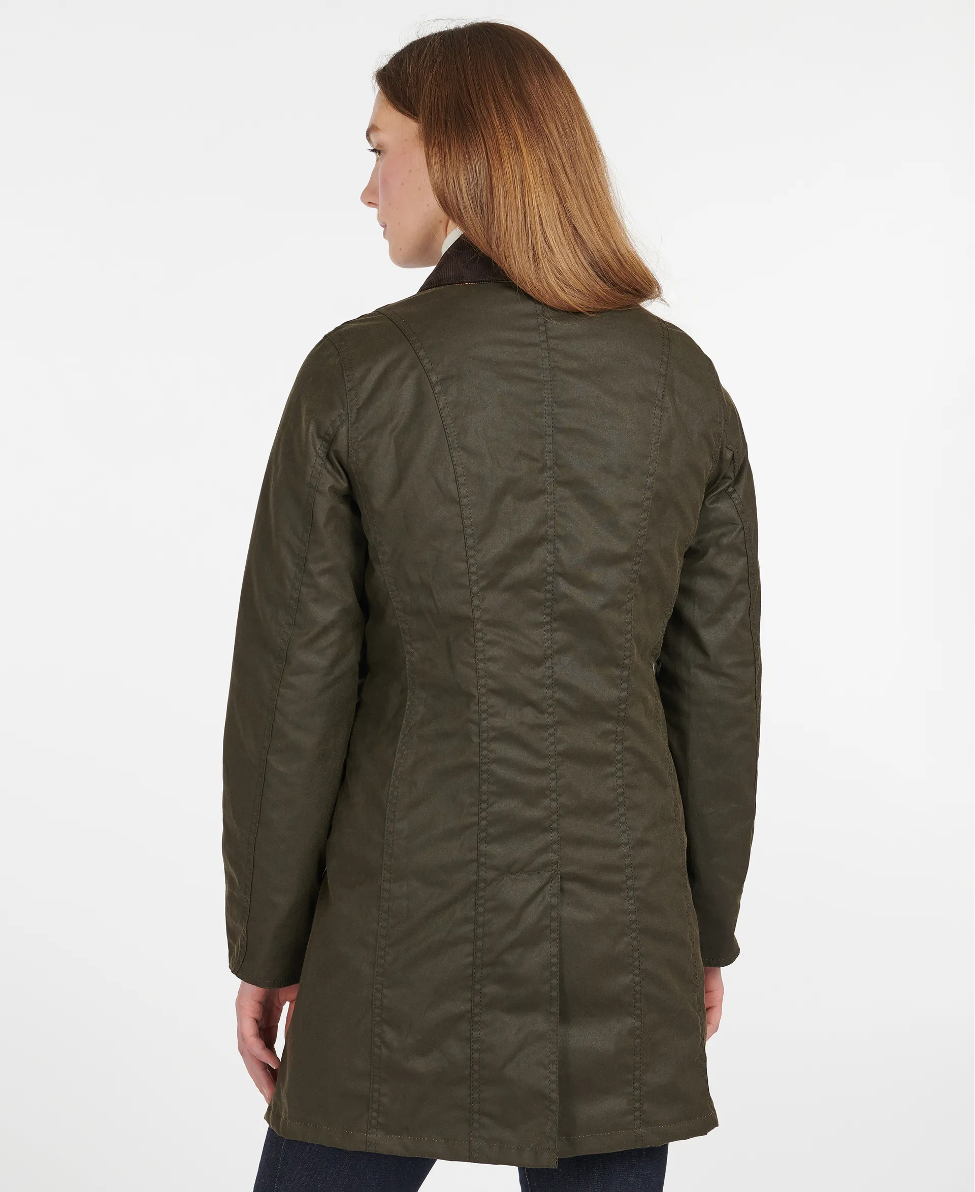 Barbour Ladies Belsay Wax Jacket Olive
