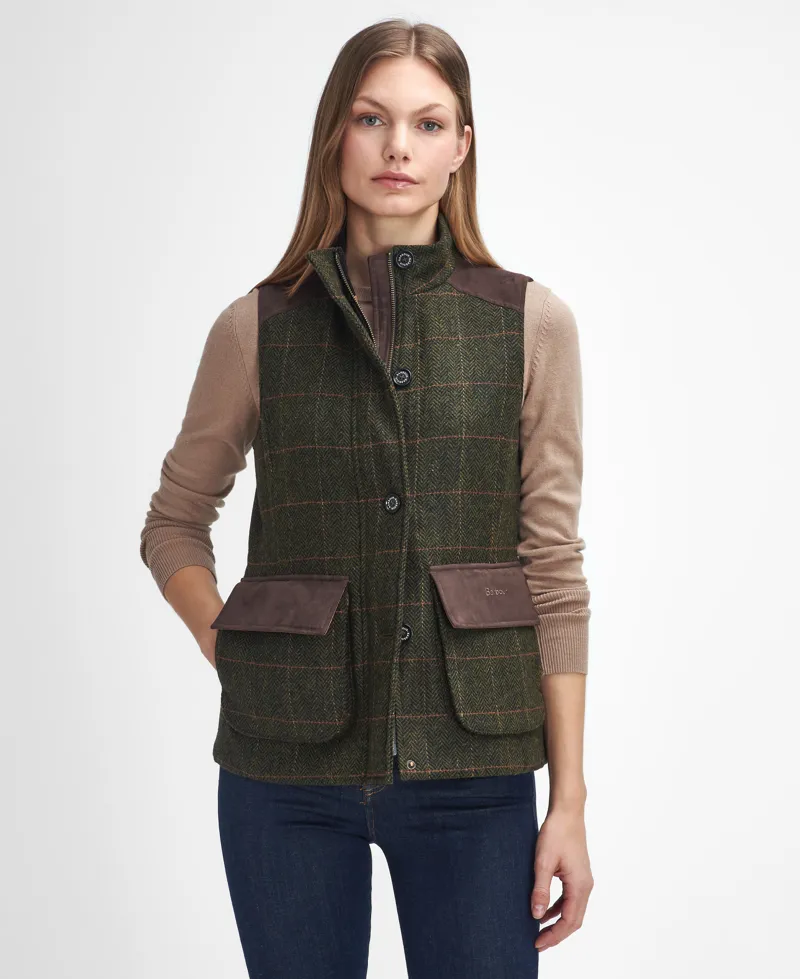Barbour Glades Wool Gilet - Spiced Pumpkin-1