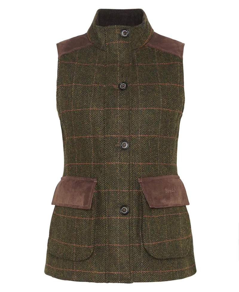 Barbour Glades Wool Gilet - Spiced Pumpkin