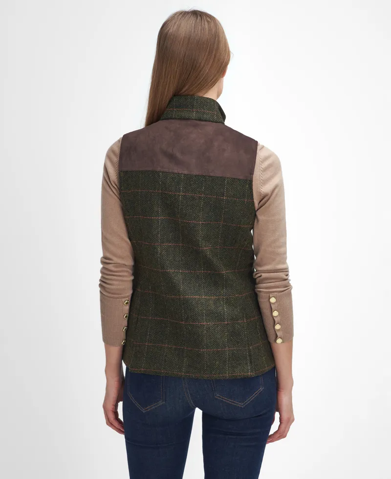 Barbour Glades Wool Gilet - Spiced Pumpkin-2