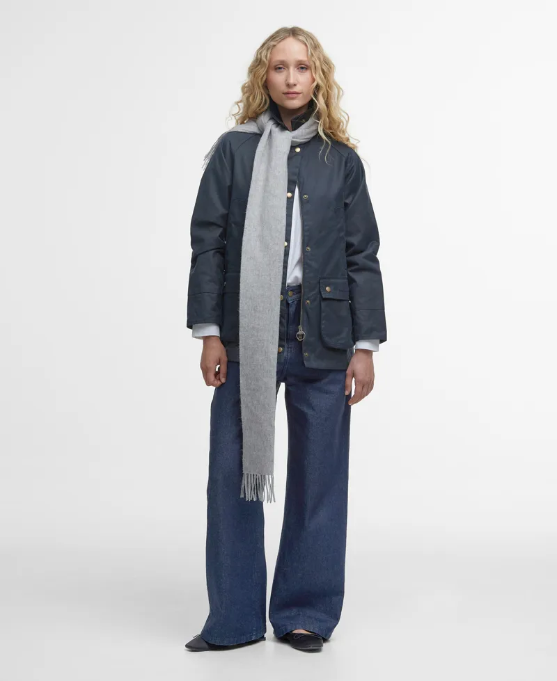 Barbour Acorn Wax Jacket - Navy-6