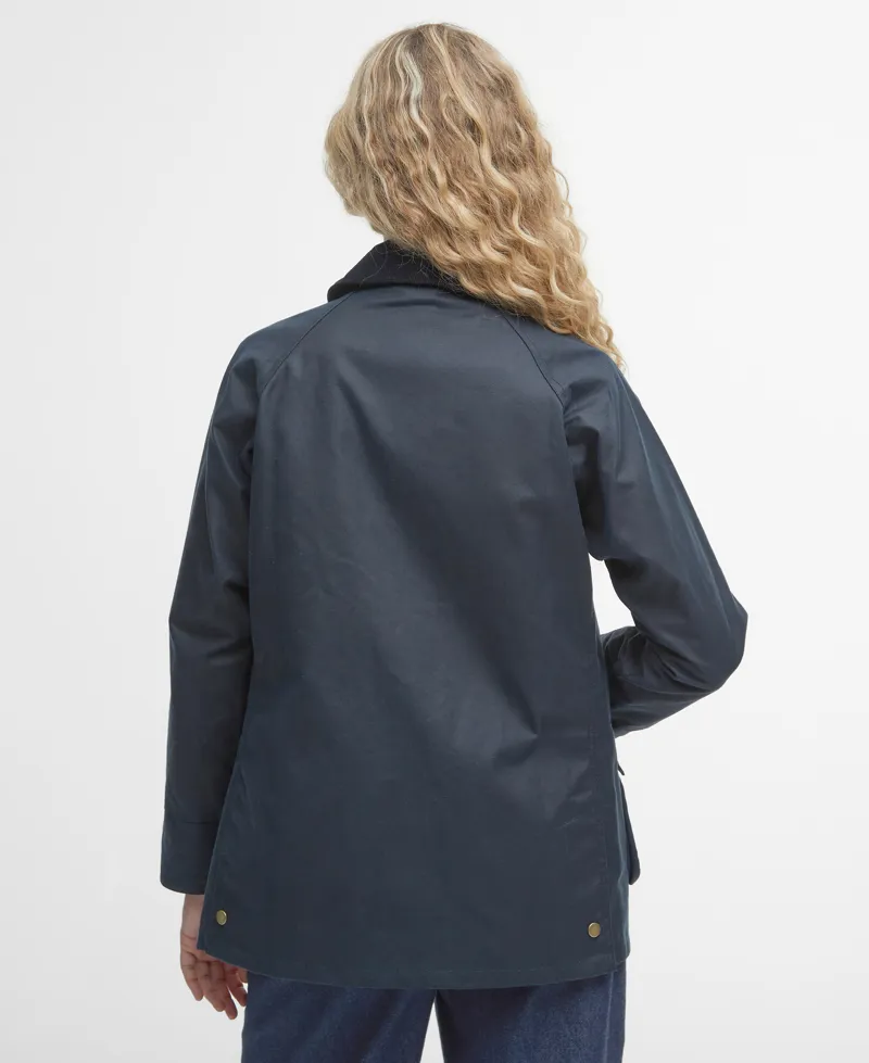 Barbour Acorn Wax Jacket - Navy-4