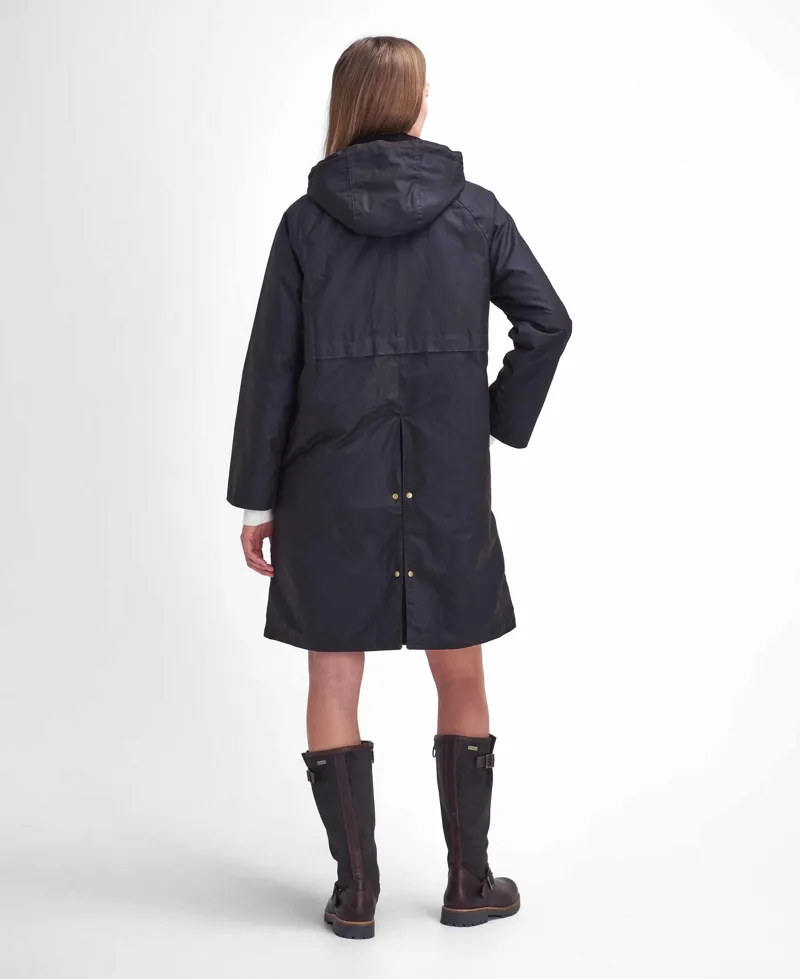 Barbour Ladies Willows Wax Jacket - Rustic-3