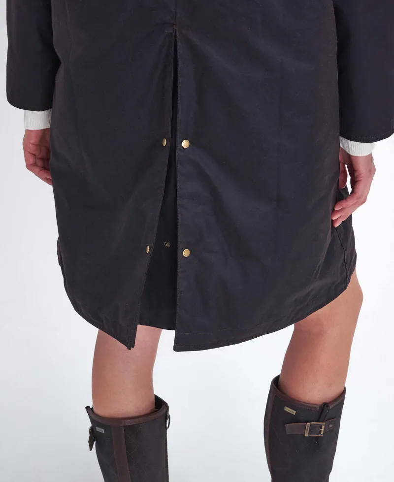 Barbour Ladies Willows Wax Jacket - Rustic-4