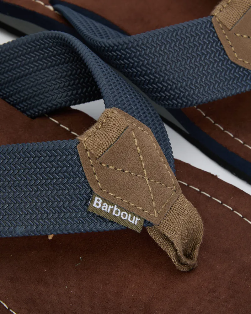 Barbour Men's Toeman Beach Sandal - Navy-5