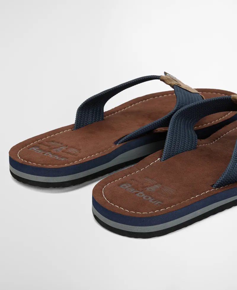 Barbour Men's Toeman Beach Sandal - Navy-4