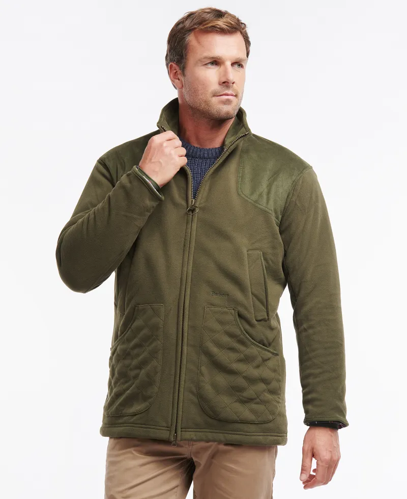 Barbour Dunmoor Fleece Jacket Olive-5