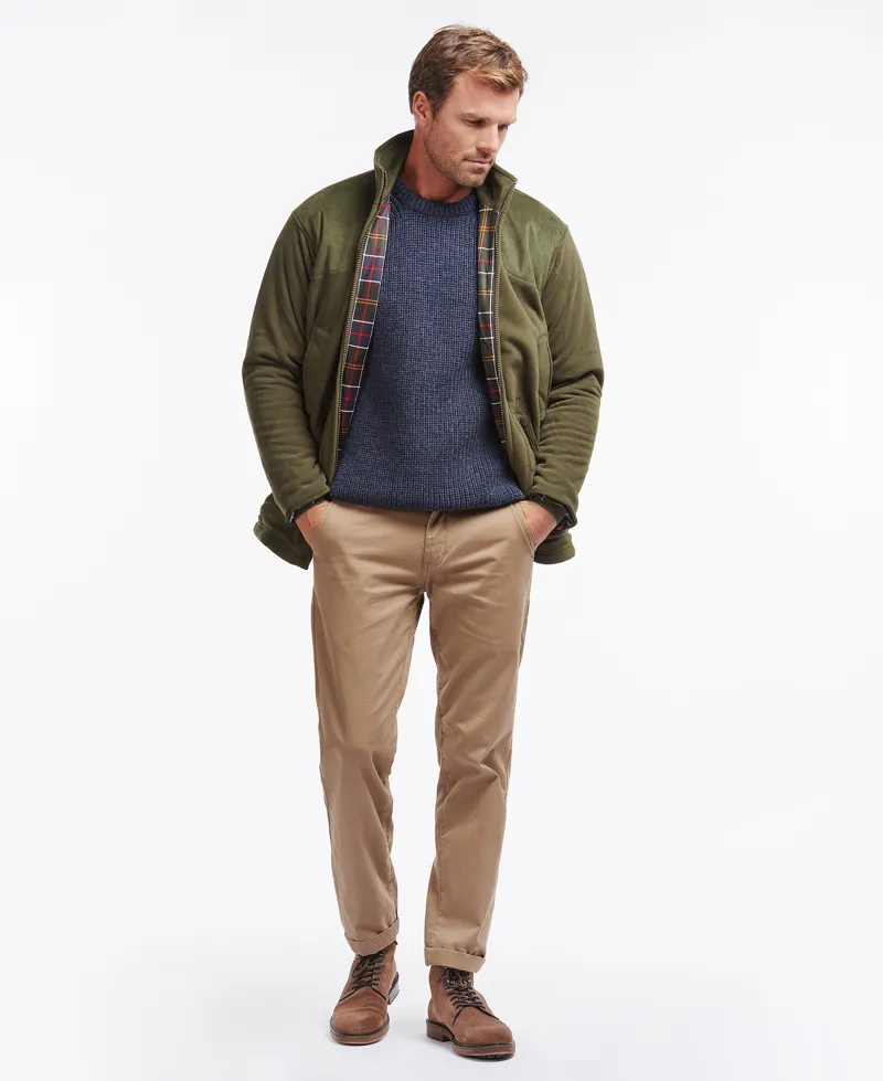 Barbour Dunmoor Fleece Jacket Olive-1