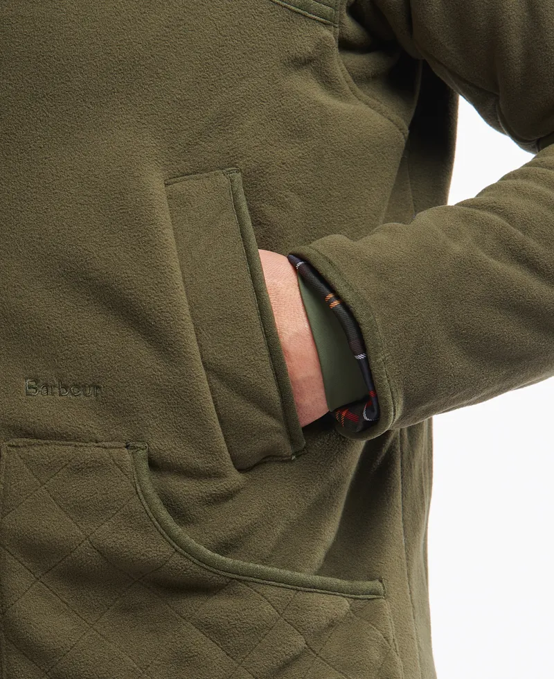 Barbour Dunmoor Fleece Jacket Olive-4