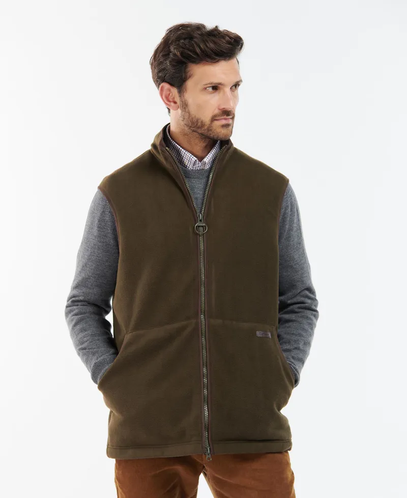 Barbour Mens Oakmoor Fleece Gilet Olive-1