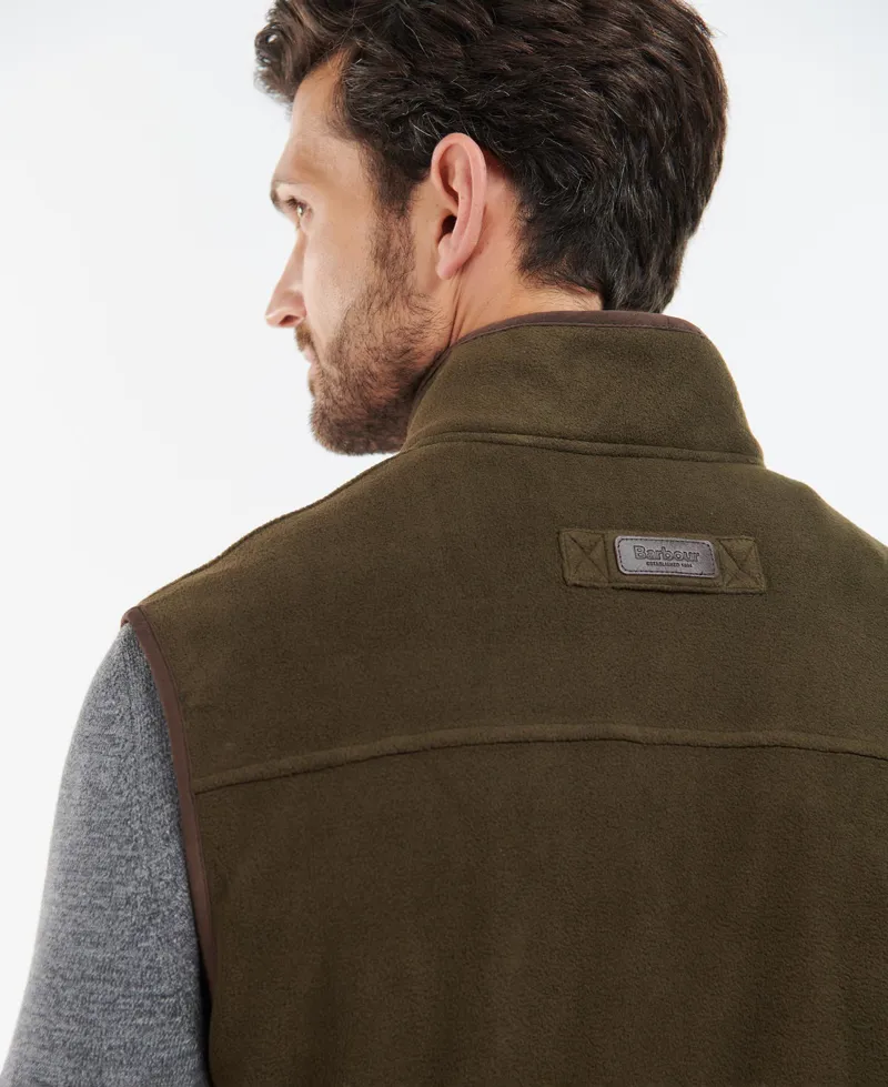 Barbour Mens Oakmoor Fleece Gilet Olive-5
