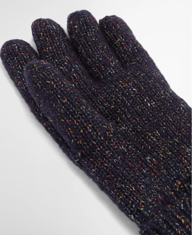 Barbour Eston Knitted Glove - Navy-1