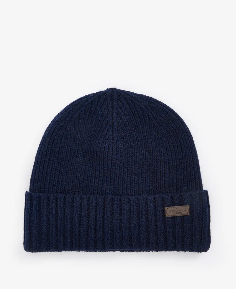 Barbour Carlton Beanie and Gloves Gift Set - Navy-3