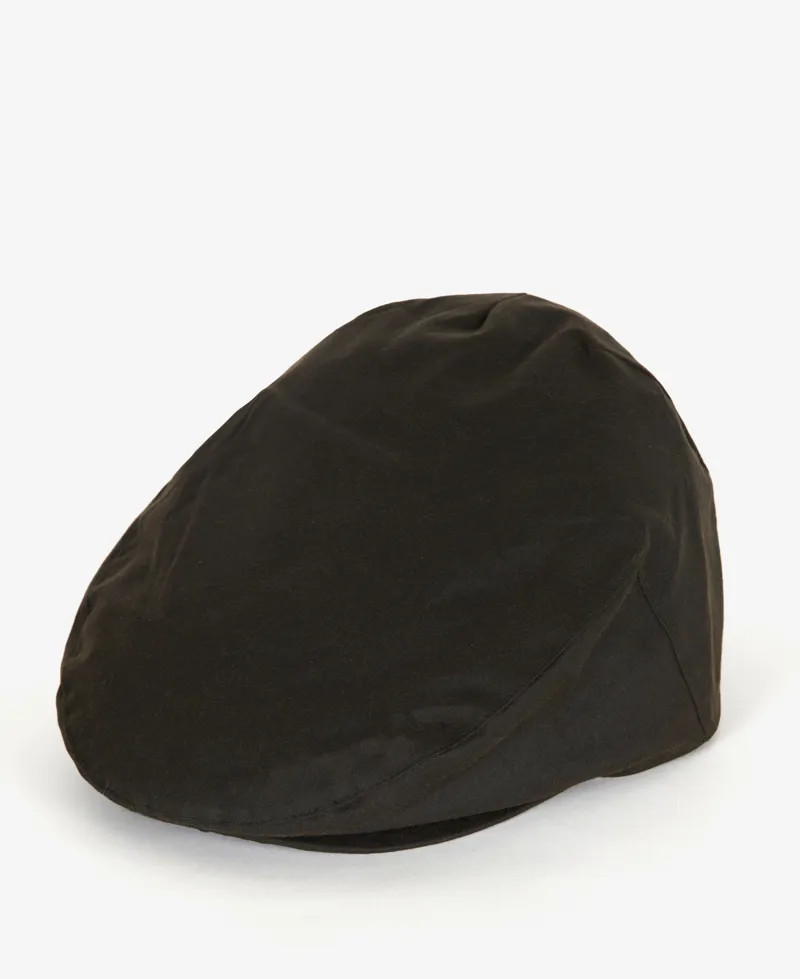 Barbour Wax Flat Cap Olive