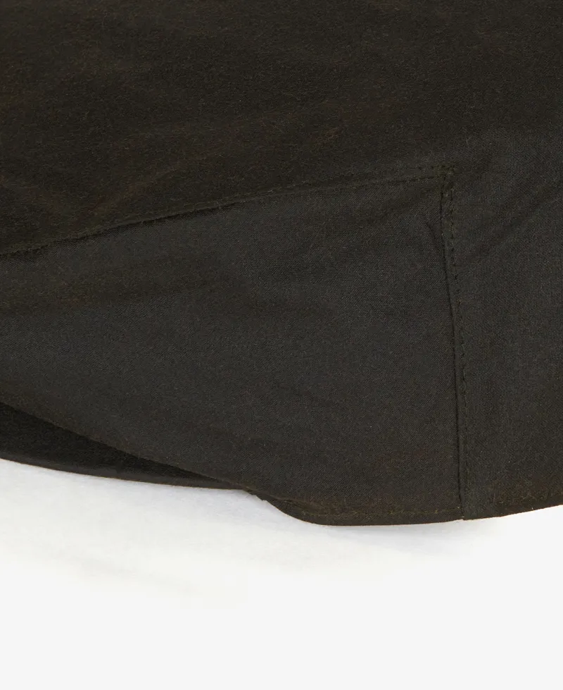 Barbour Wax Flat Cap Olive-2