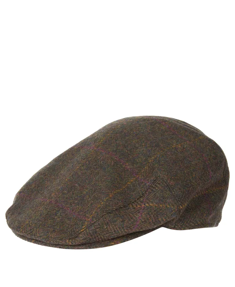 Barbour Crieff Cap Olive/Purple/Yellow