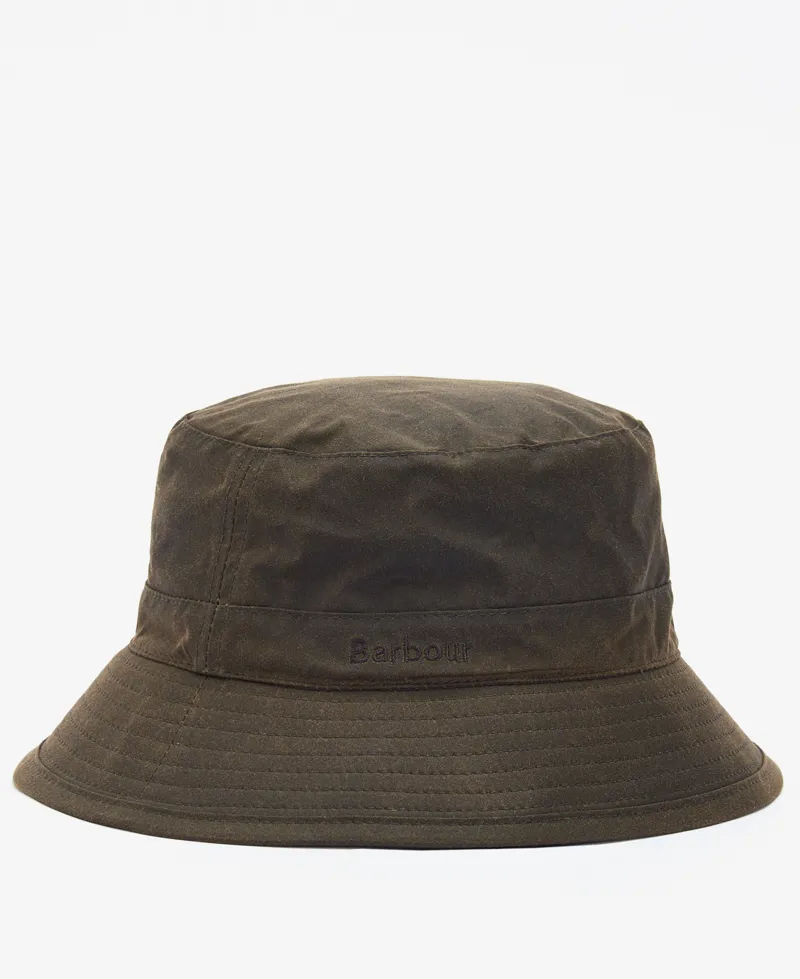 Barbour Wax Bucket Hat - Olive