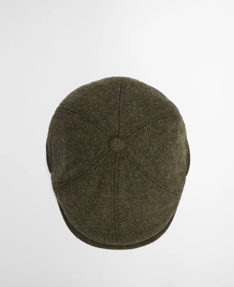 Barbour Claymore Baker Boy Cap - Olive Twill-3