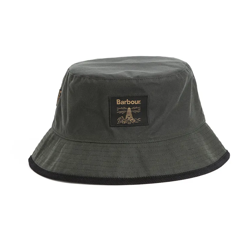 Barbour Field Wax Bucket Hat - Sage