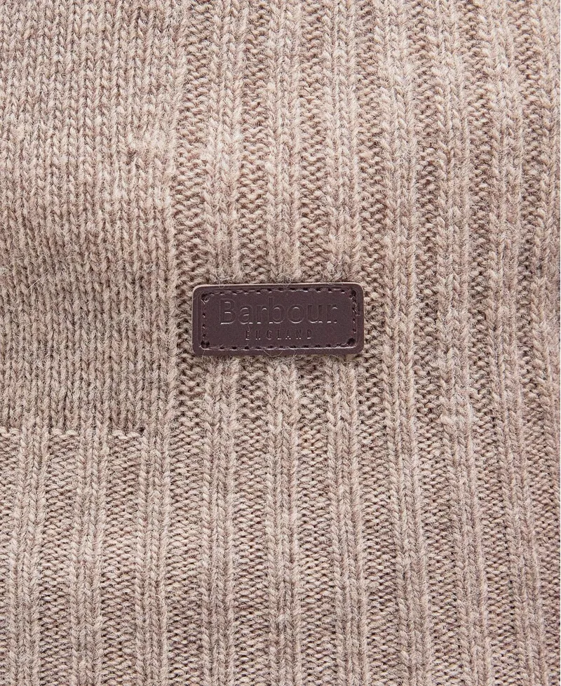 Barbour Nelson Essential Half Zip Jumper - Stone-5