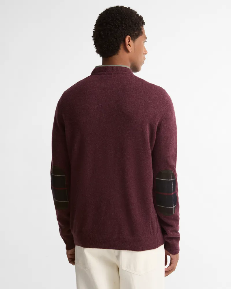 Barbour Holden Crew Neck Sweater - Ruby Marl-3