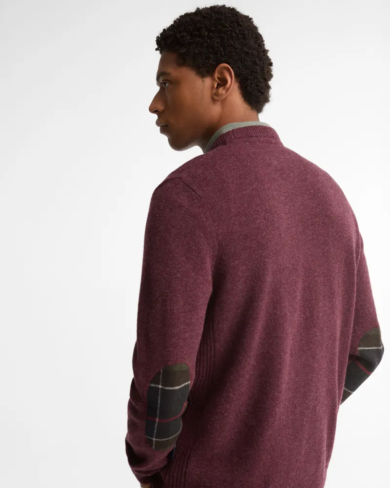 Barbour Holden Crew Neck Sweater - Ruby Marl-2