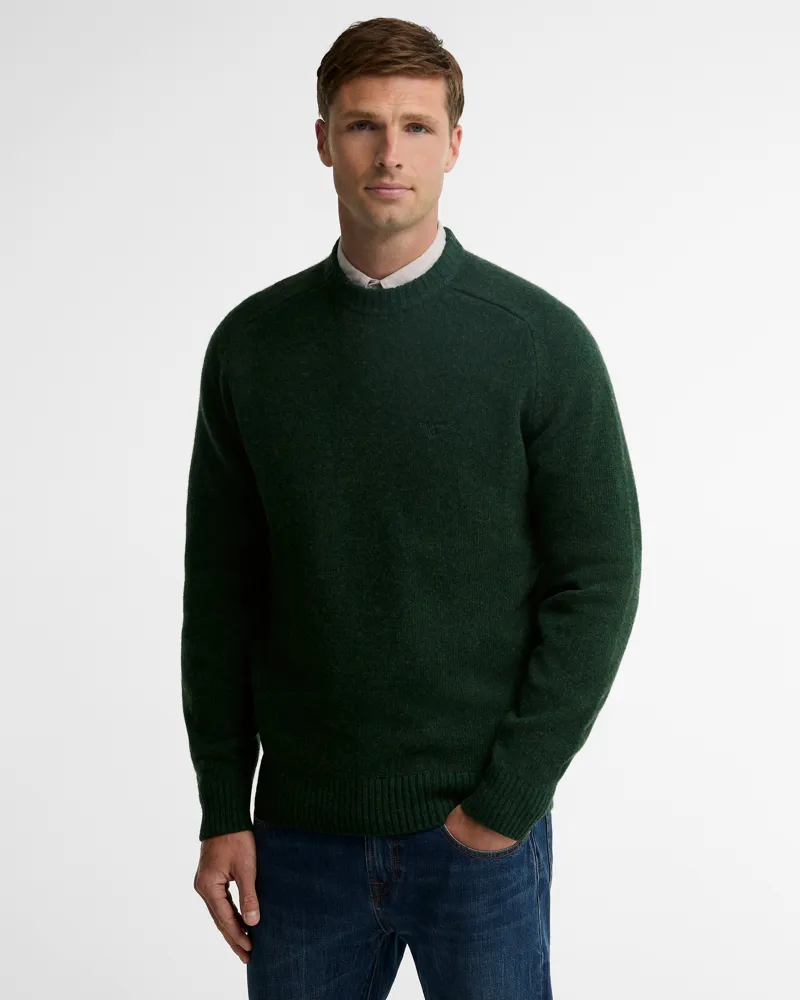 Barbour Newtown Crew Neck Sweater - Sage-1