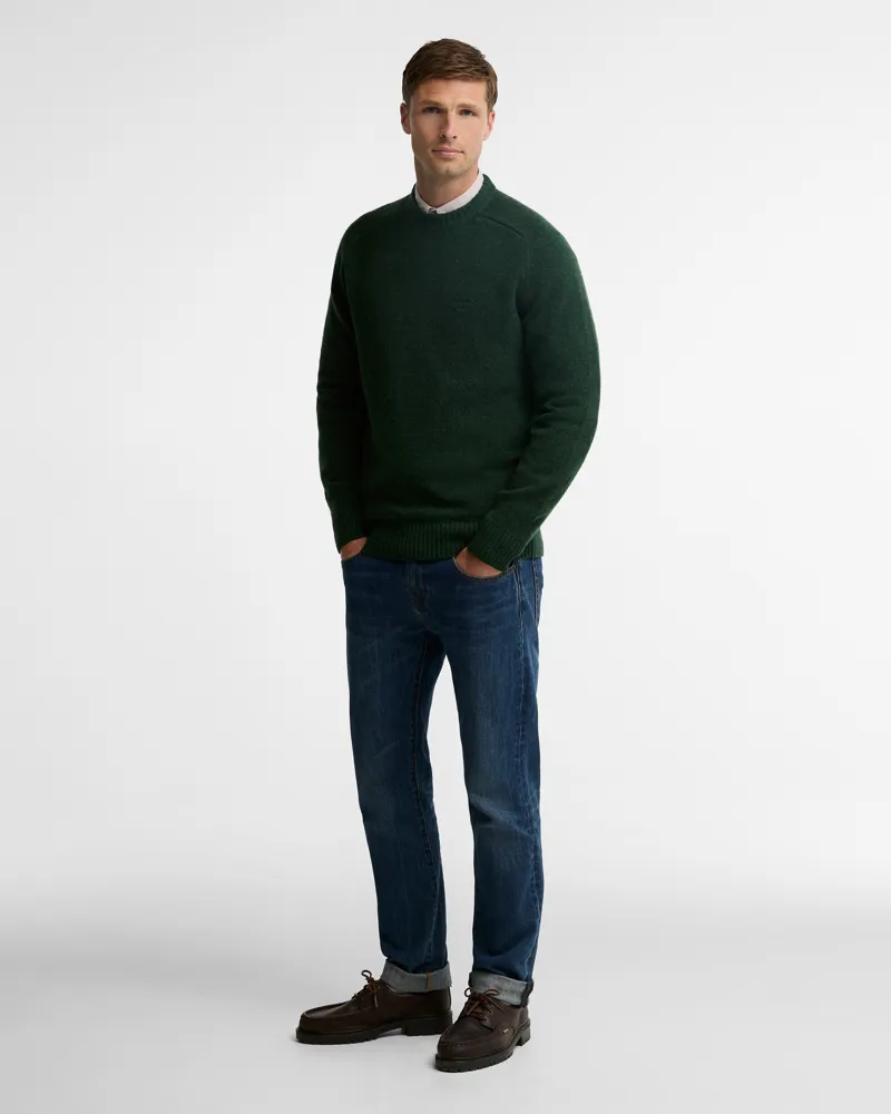 Barbour Newtown Crew Neck Sweater - Sage-2