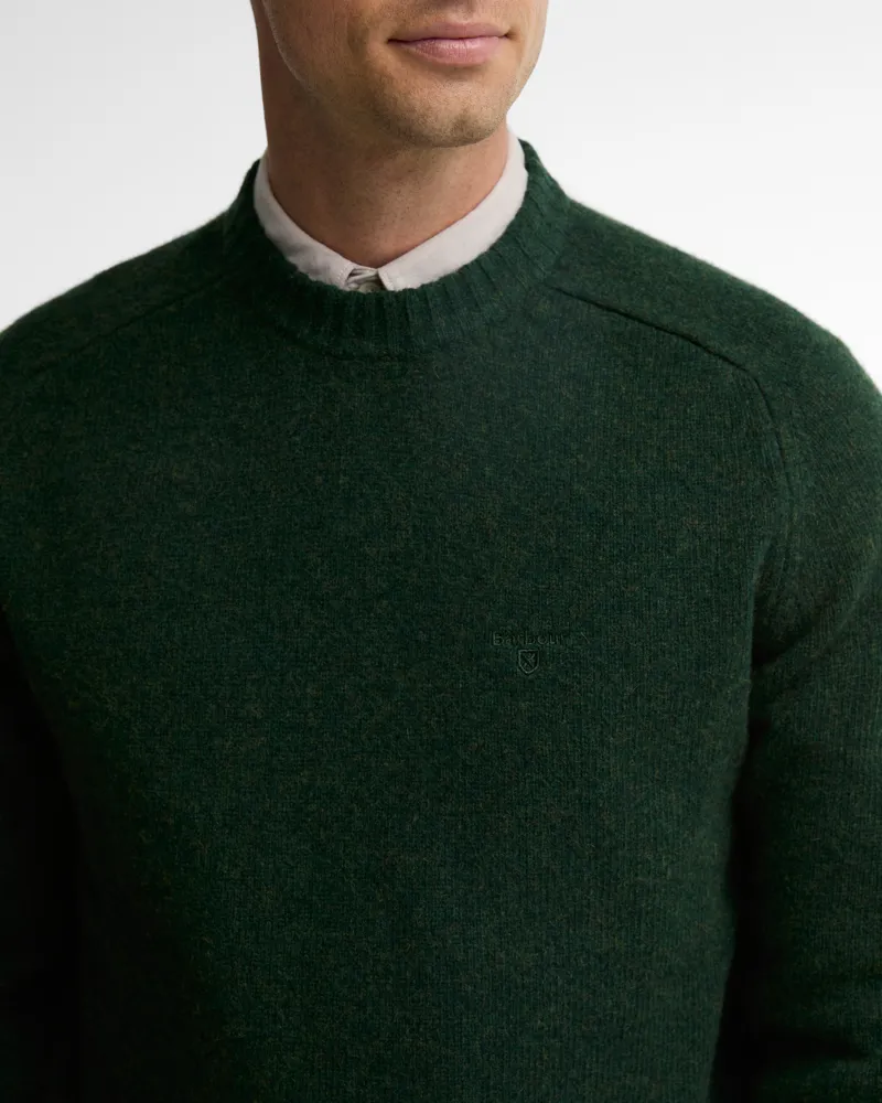 Barbour Newtown Crew Neck Sweater - Sage-3