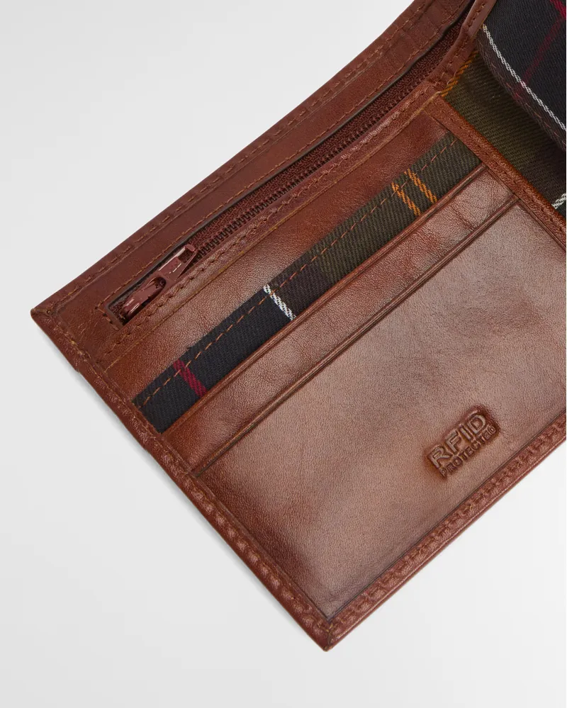 Barbour Bolam Leather Wallet - Heritage Brown-2