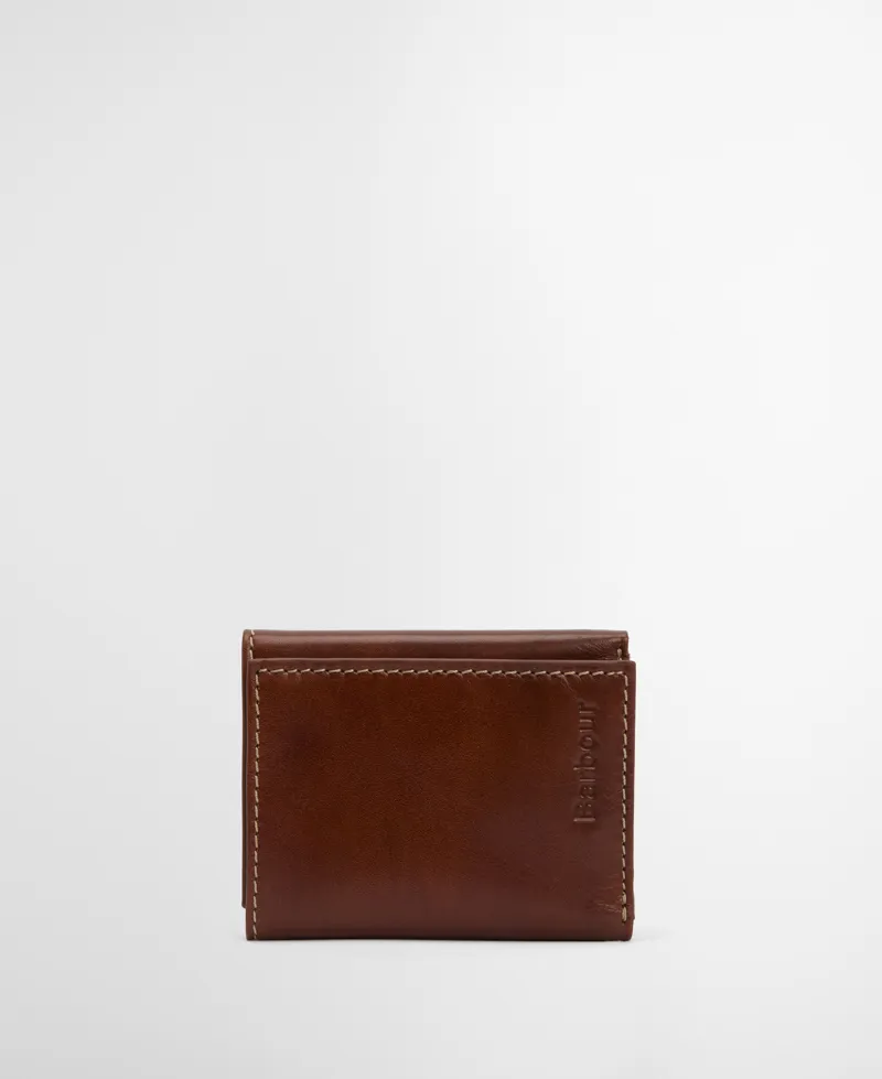 Barbour Bywell Leather Bi Fold Wallet - Heritage Brown
