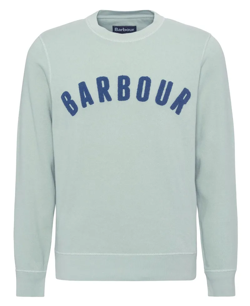 Barbour Prep Logo Crew Neck Sweatshirt - Pale Apple