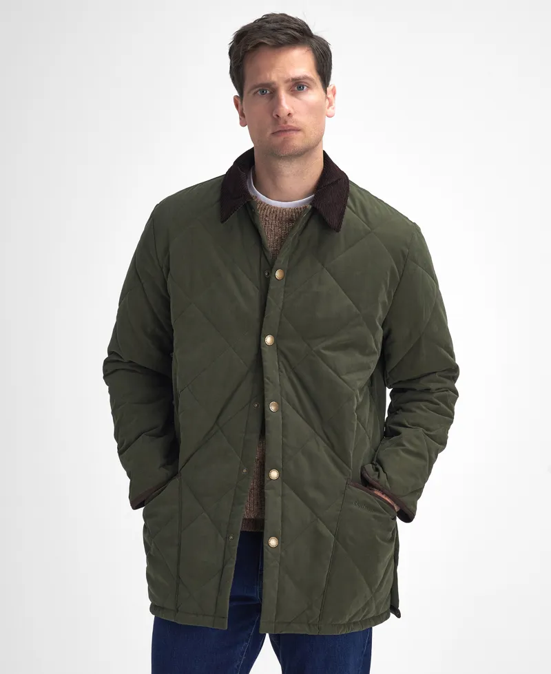 Barbour Country Liddesdale Quilted Jacket - Olive-1