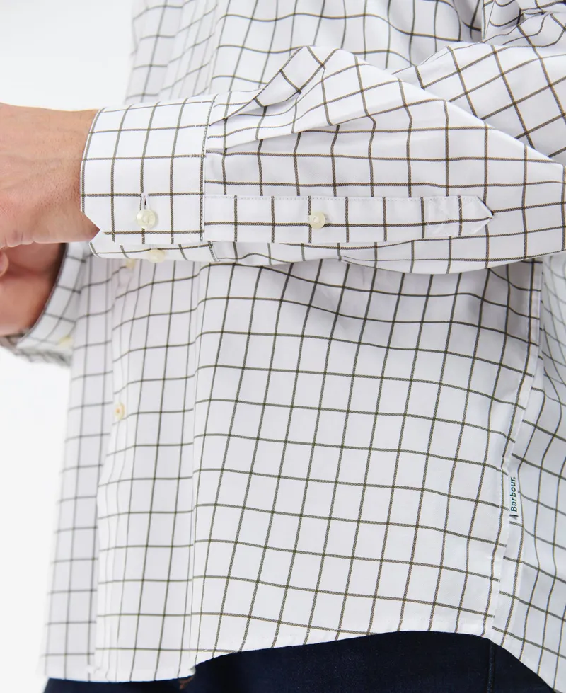 Barbour Mens Hanstead Country Active Shirt Olive-5