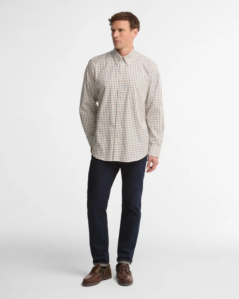 Barbour Sporting Tattersall Regular Fit Shirt - Dark Bordeaux-1