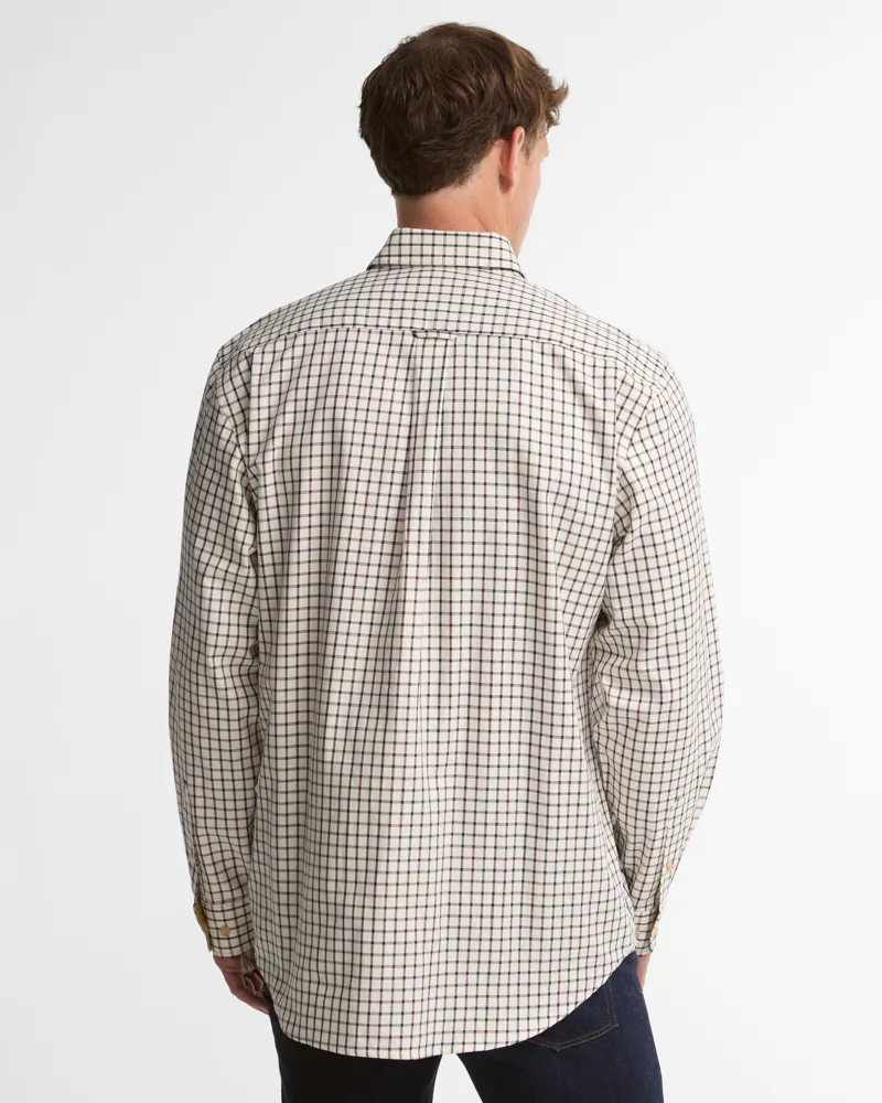 Barbour Sporting Tattersall Regular Fit Shirt - Dark Bordeaux-2