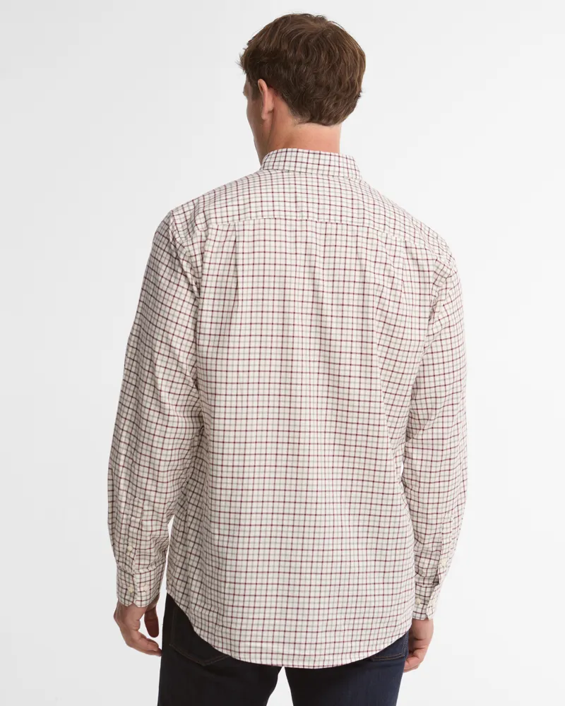 Barbour Preston Regular Tattersall Shirt - Dark Bordeaux-2